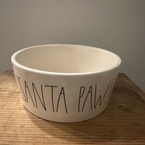 Rae Dunn 'Santa Paws' Dog Bowl